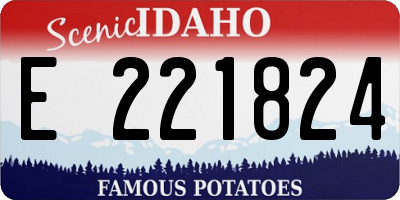 ID license plate E221824