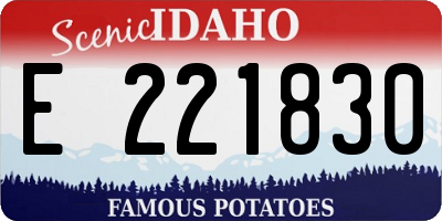 ID license plate E221830