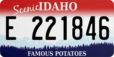 ID license plate E221846