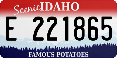 ID license plate E221865