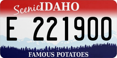 ID license plate E221900