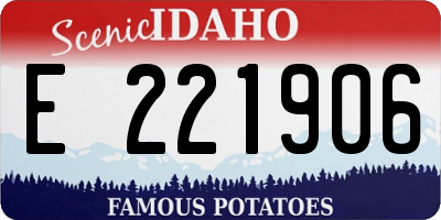 ID license plate E221906