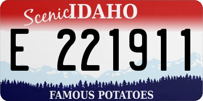 ID license plate E221911