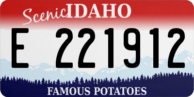 ID license plate E221912