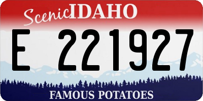 ID license plate E221927