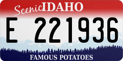ID license plate E221936