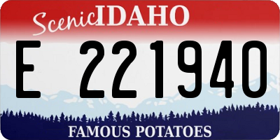 ID license plate E221940