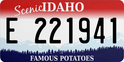 ID license plate E221941