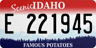 ID license plate E221945