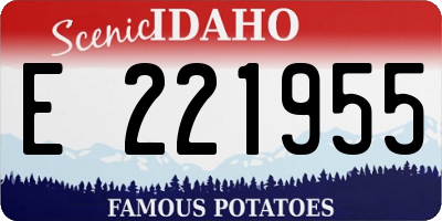 ID license plate E221955