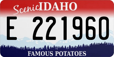ID license plate E221960
