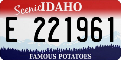 ID license plate E221961