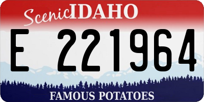 ID license plate E221964