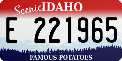 ID license plate E221965