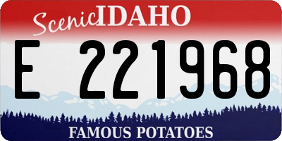 ID license plate E221968