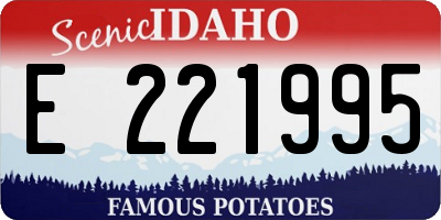 ID license plate E221995