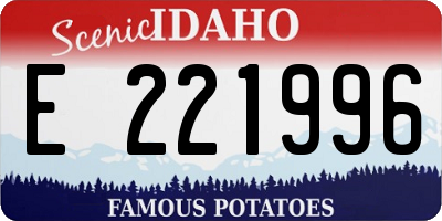 ID license plate E221996