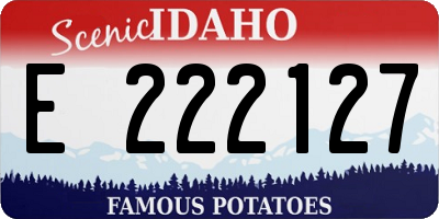 ID license plate E222127