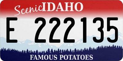 ID license plate E222135