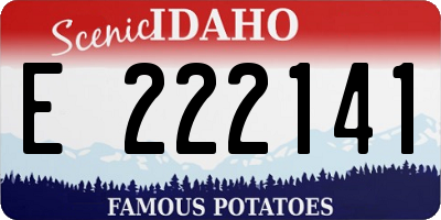 ID license plate E222141