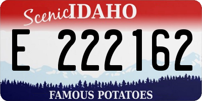 ID license plate E222162