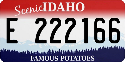 ID license plate E222166