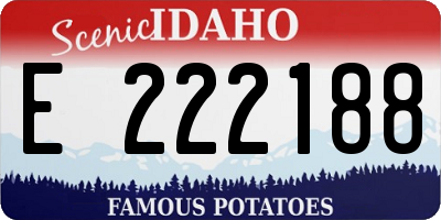 ID license plate E222188