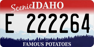 ID license plate E222264