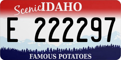 ID license plate E222297