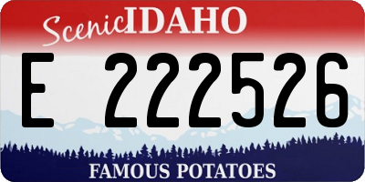 ID license plate E222526