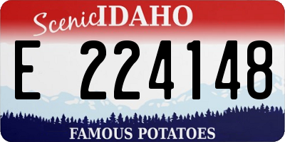 ID license plate E224148