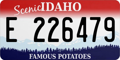 ID license plate E226479