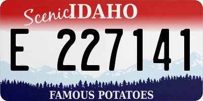 ID license plate E227141
