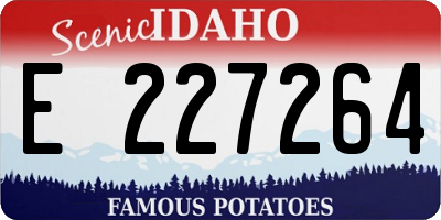 ID license plate E227264
