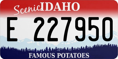 ID license plate E227950