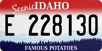 ID license plate E228130