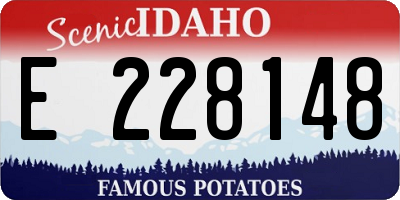 ID license plate E228148