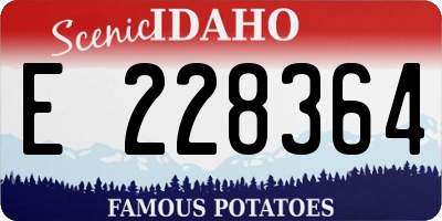 ID license plate E228364