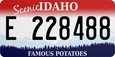 ID license plate E228488