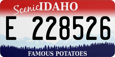 ID license plate E228526