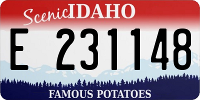 ID license plate E231148