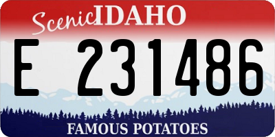 ID license plate E231486