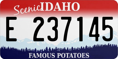 ID license plate E237145