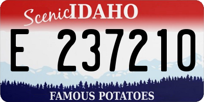 ID license plate E237210