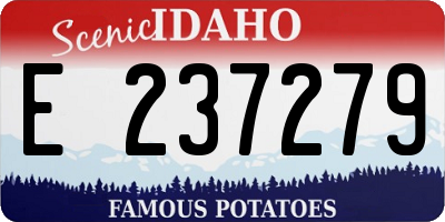 ID license plate E237279