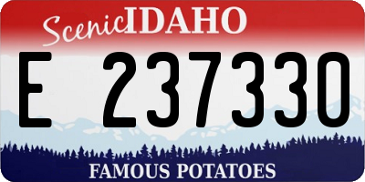 ID license plate E237330