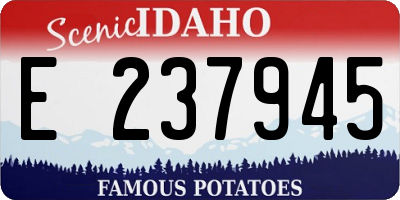 ID license plate E237945