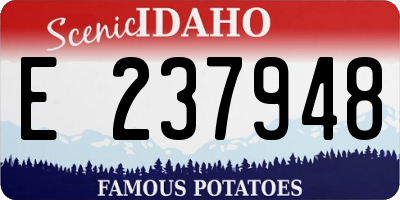 ID license plate E237948