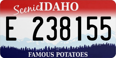ID license plate E238155