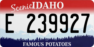 ID license plate E239927